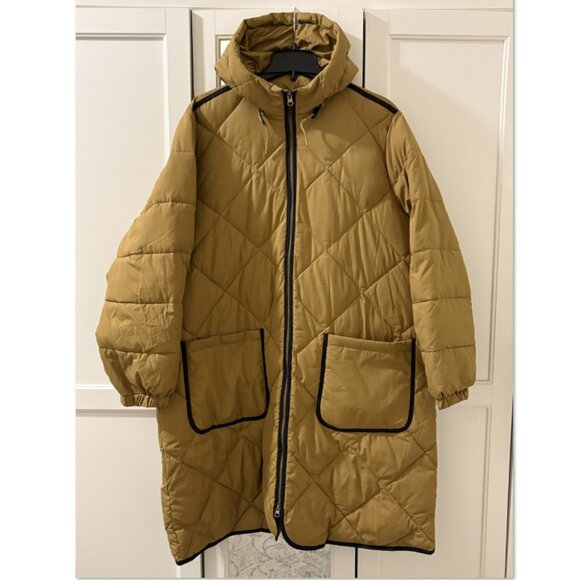 Land’s End Women's Plus Size Insulated Diamond Quilted Maxi Coat - Picture 2 of 7